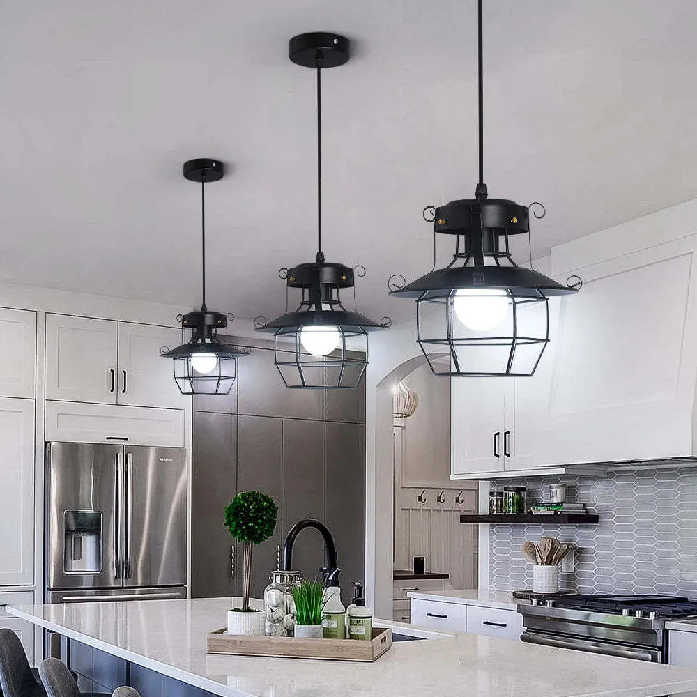 American iron retro droplight lantern lamp for restaurant corridor decoration