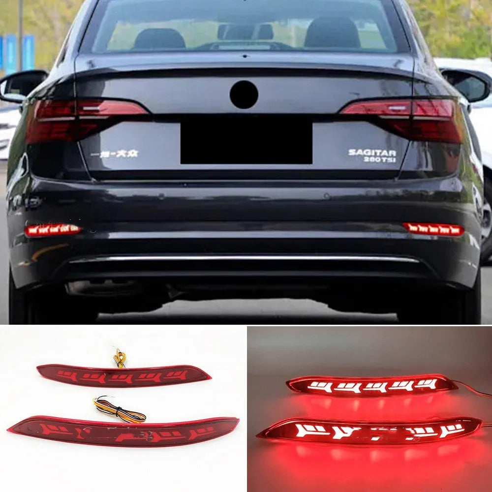 Volkswagen Sagitar bumper LED light modification with flowing water lighting effects for 2019-2021 models