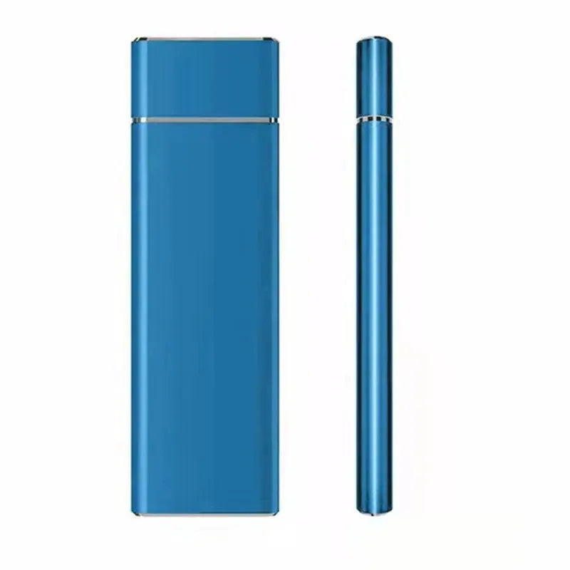 High-speed 6TB SSD mobile hard disk with metal shell in black, blue, orange, red, or silver colours.