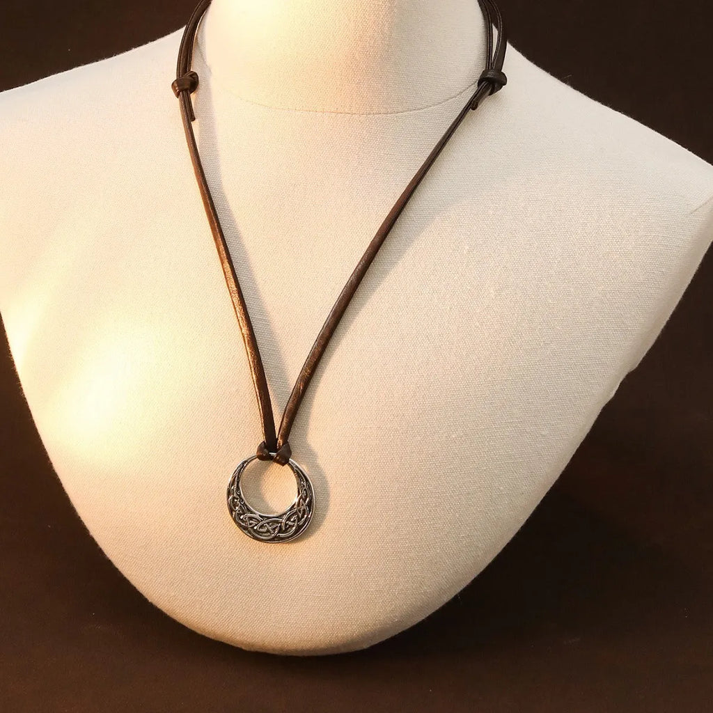 Alloy skull pendant necklace antique silver adjustable knot 71-80cm regular chain women jewellery
