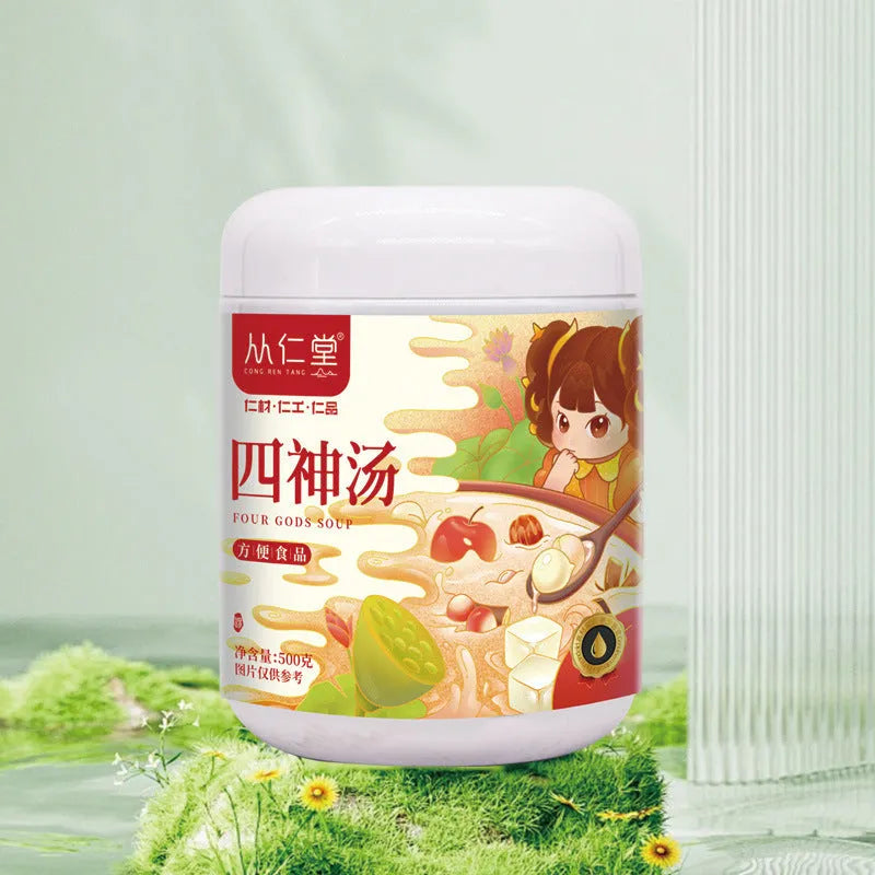 Box of children's spleen and stomach health herbal tea decoction showing 12 individual 100ml bags