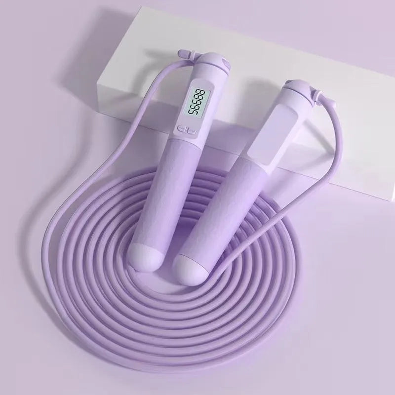 Skipping rope with bearings for fitness workouts in multiple colour options