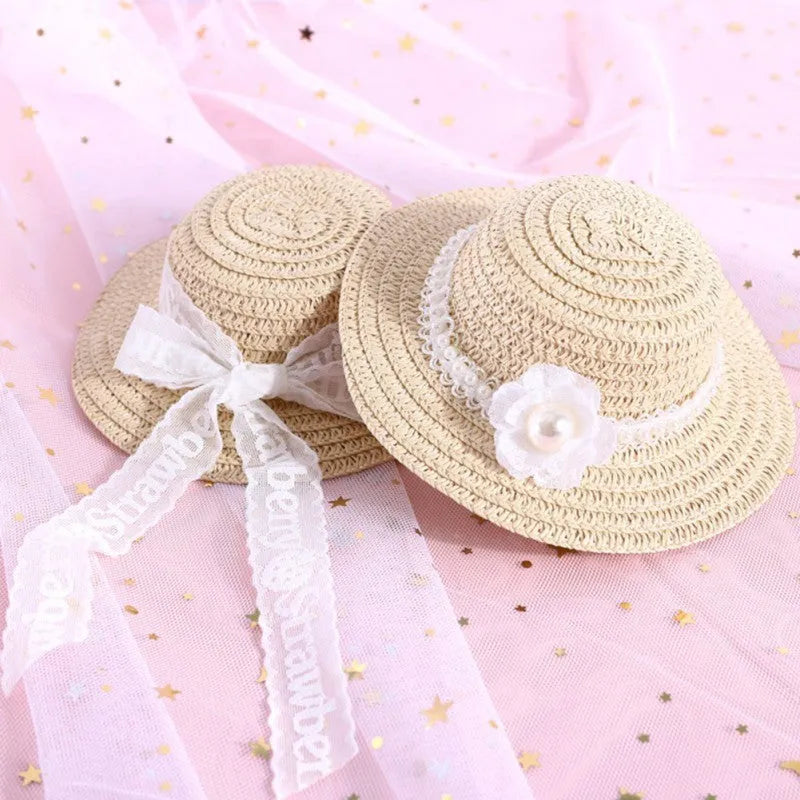 Handmade adjustable bowknot paper pet hat for dogs and cats in cartoon style