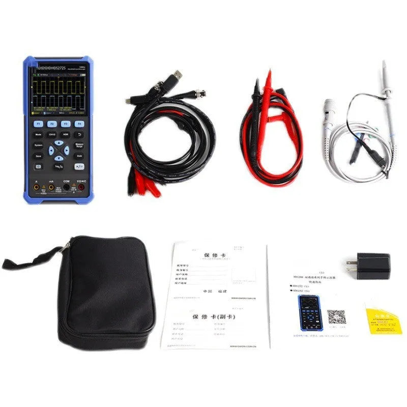 Owon HDS272 handheld digital oscilloscope with colour screen for automotive diagnostics