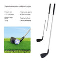 Metal golf club for children and adults used as outdoor parent-child sports toy