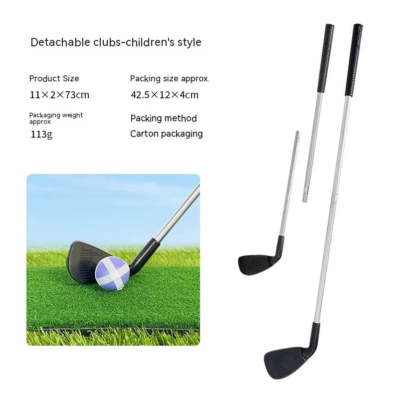 Metal golf club for children and adults used as outdoor parent-child sports toy