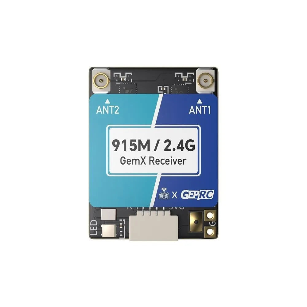 FPV dual-frequency receiver base station kit with ELRS Gemini receiver and dual T-shaped antennas