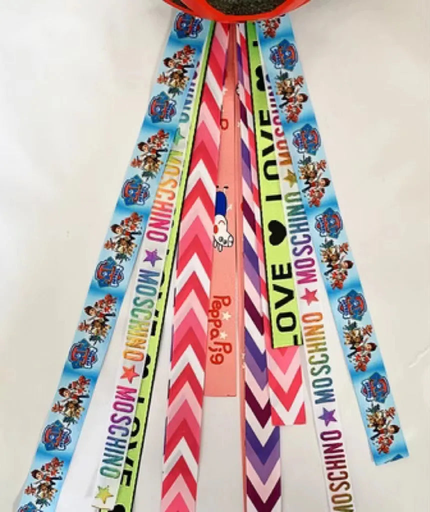 Children's helmet decorative streamer accessory in multiple colour choices for roller skating and biking