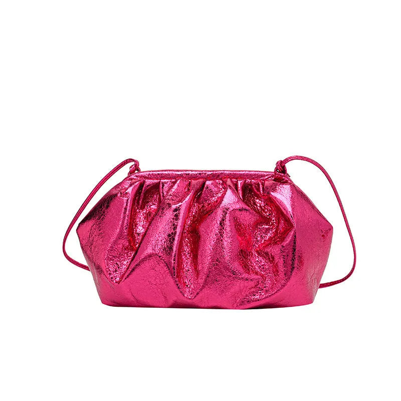 PU leather simple hair clip crossbody bag with organised compartments in multiple colour options