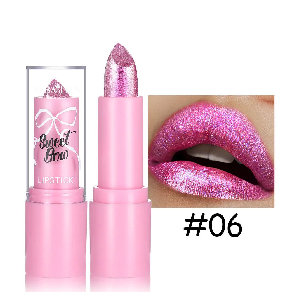 Sweetheart Bow Diamond Lipstick in Starlight Diamond series with six colour options