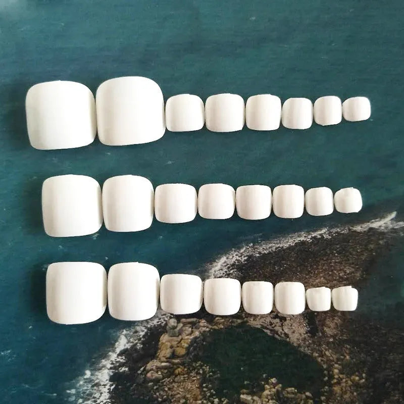 False nail kit with starry sky pattern on solid colour background, white glue model JJP009-Y4-B3