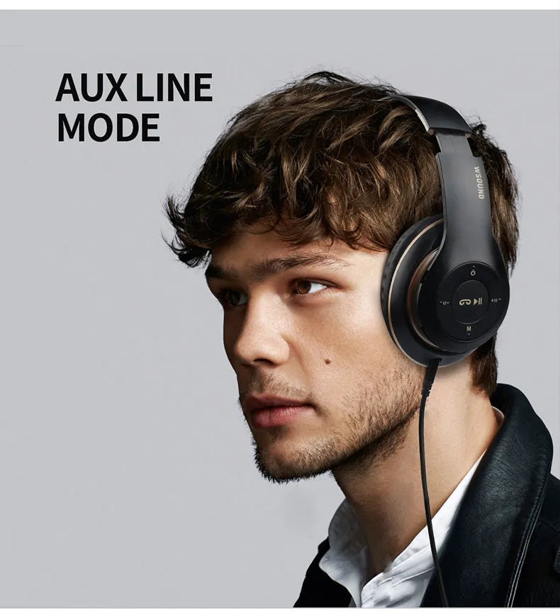 Blue and red Bluetooth wireless stereo over-ear headphones showing bilateral design