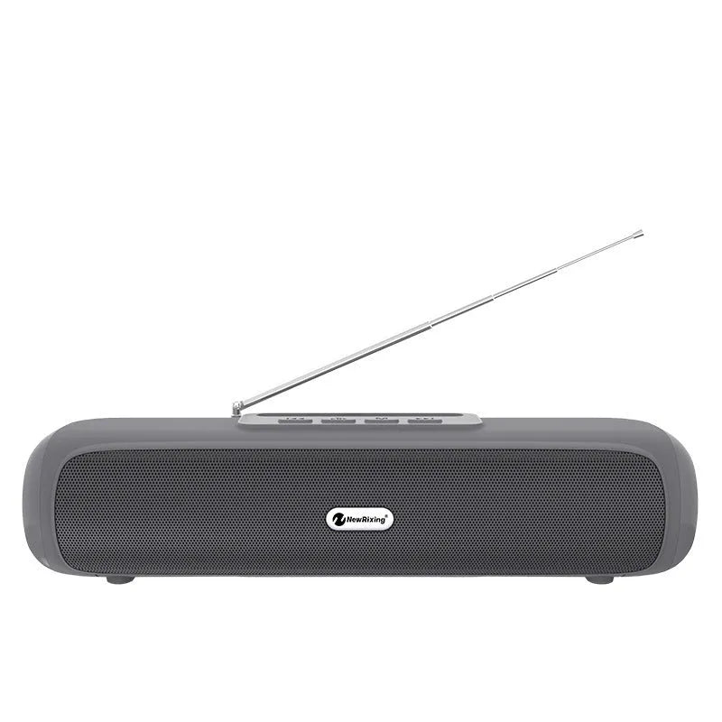 Desktop wireless long strip subwoofer in black, blue, red or silver grey colours
