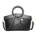 Fabric ladies shoulder handbag with zipper compartments in multiple colour options