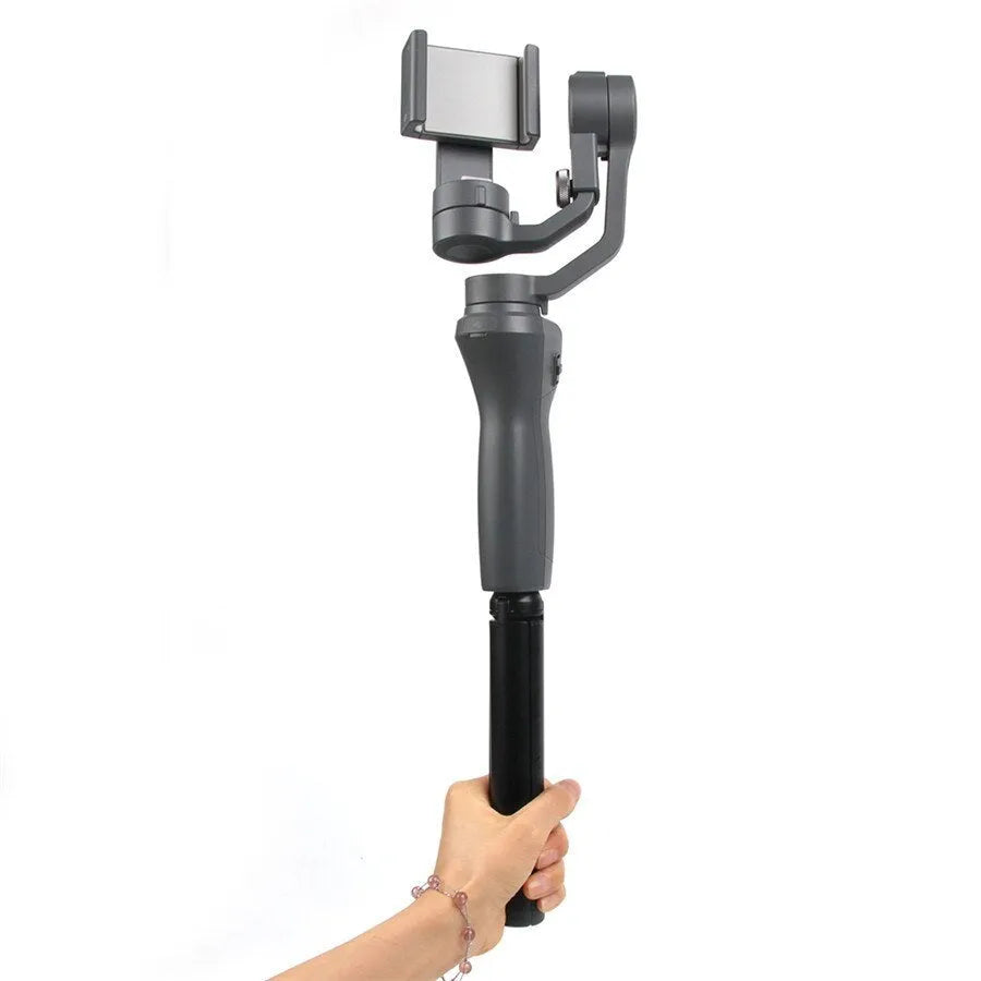 Black aluminium alloy mobile phone PTZ handheld stabiliser tripod for Apple iPhone compatibility