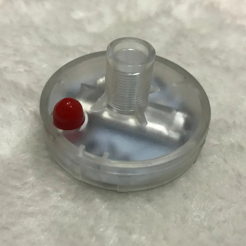 Colourful solar-powered LED valve light for mounting on vehicle wheel hubs.