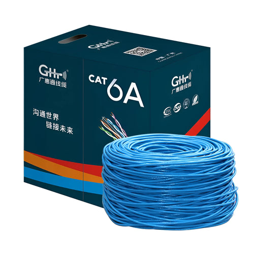 305 metre reel of blue Cat 6 oxygen-free copper Gigabit Ethernet network cable
