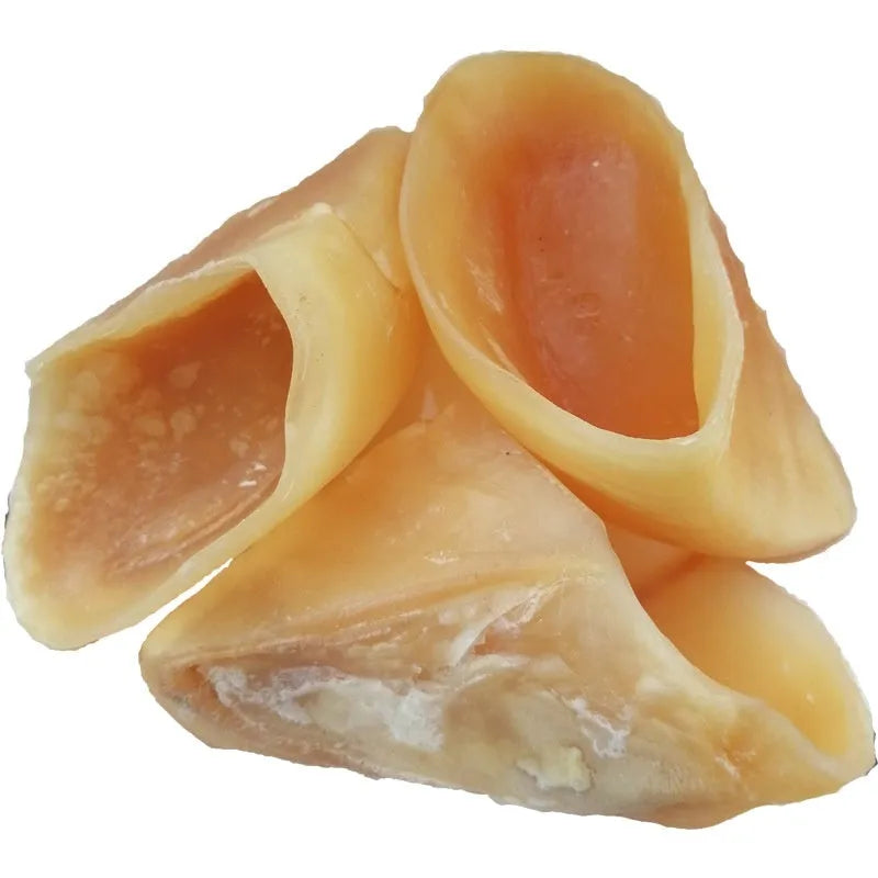 Natural cowhide hoof shell dog chew toy for small and large breeds