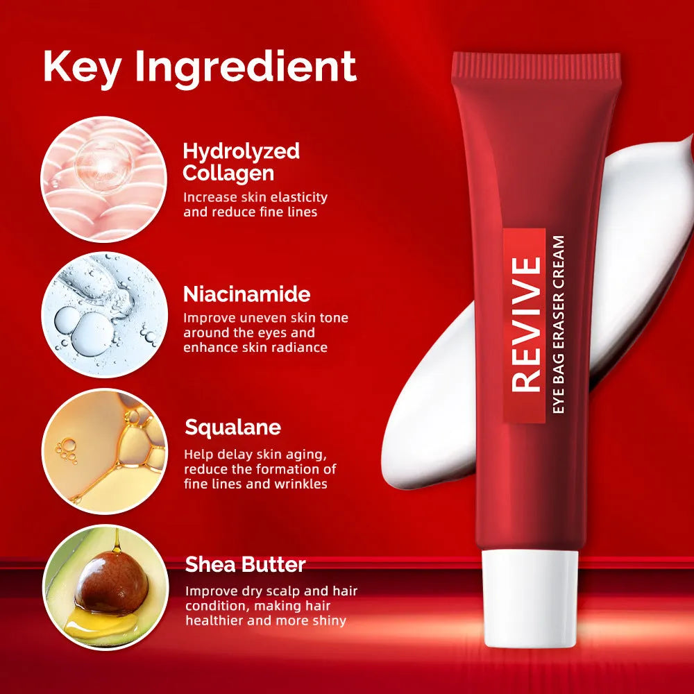 Moisturising and nourishing eye cream in a tube for under-eye hydration and soothing care