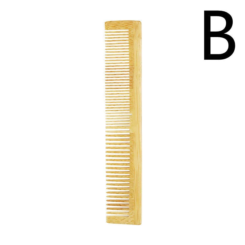 Yellow environmentally friendly massage comb set made from Phoebe material for hairdressing