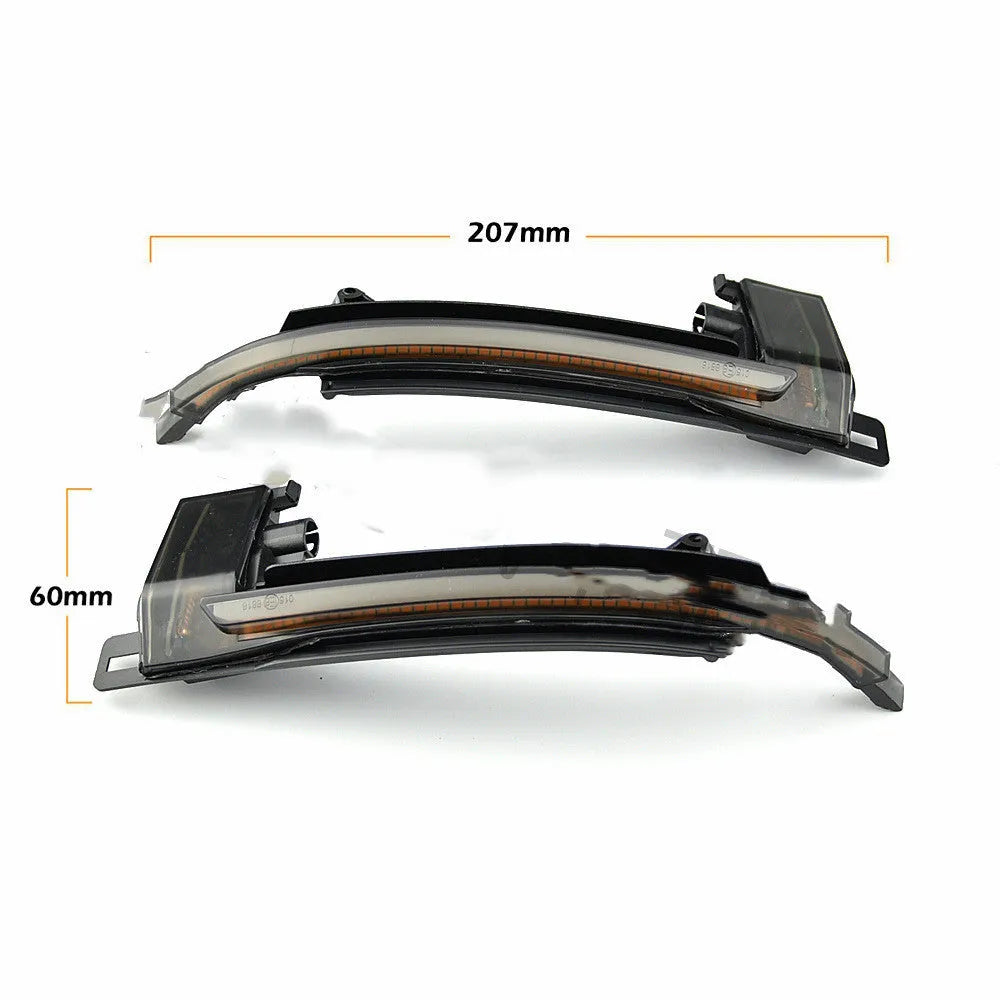 Dynamic LED mirror turn signal for Audi A4 B8 and B8.5 models in black or white finish