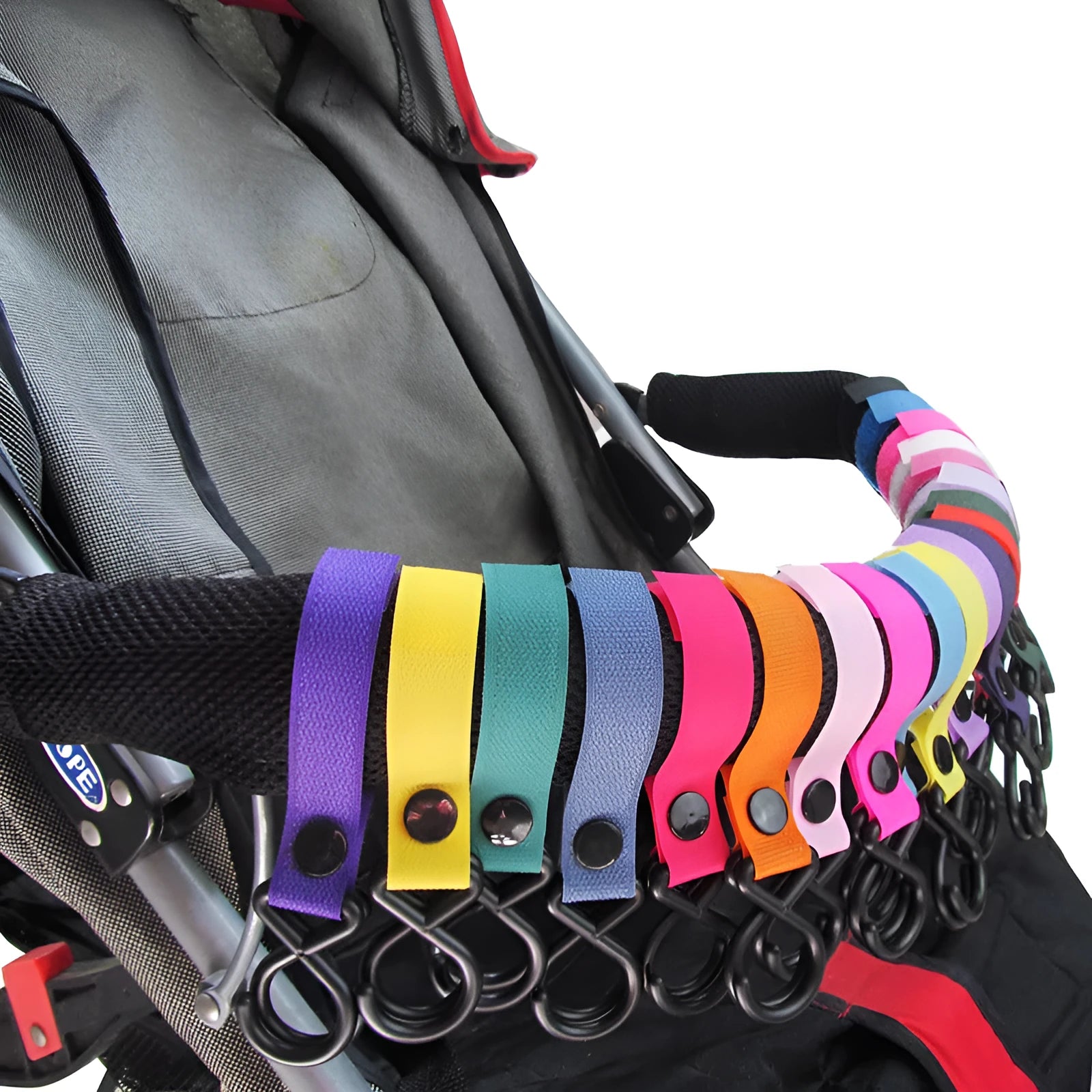 Nylon luggage velcro hook for OPP bag tags in multiple colour options.