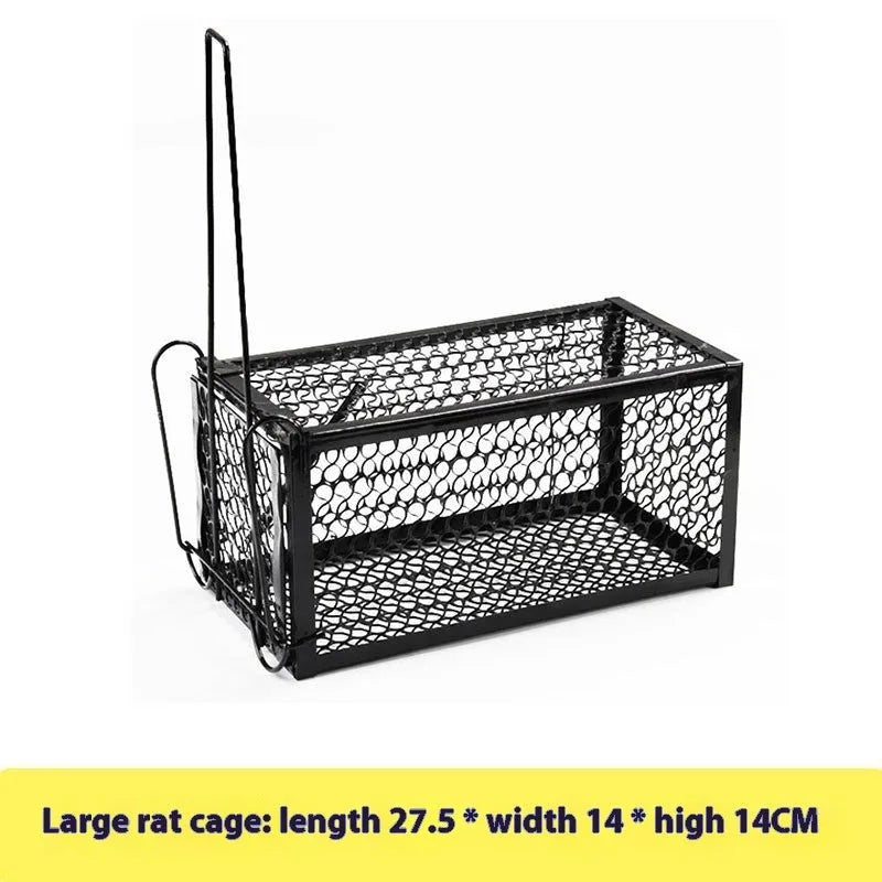 Automatic mouse trap cage for indoor use in small medium and large sizes with metal or plastic construction