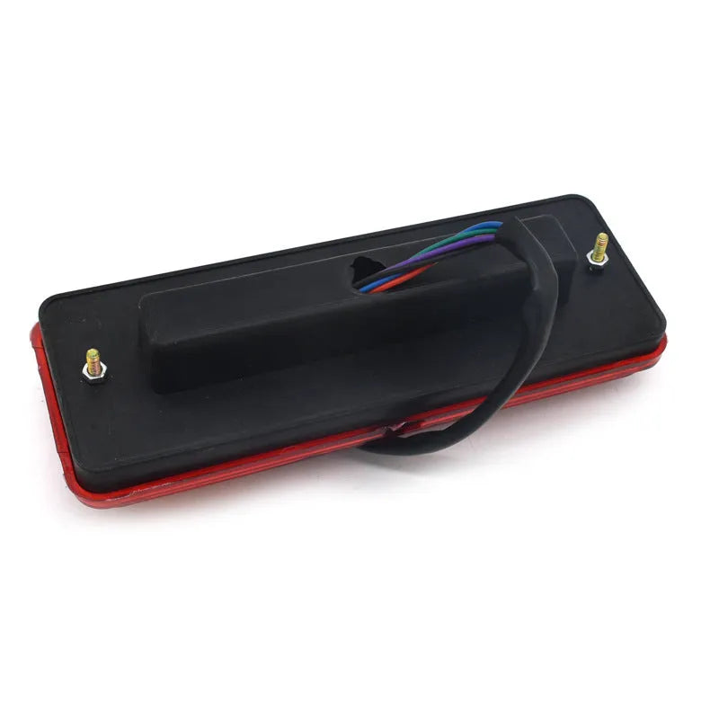 Black shell integrated taillight for electric tricycles with 12V and 48-60V voltage compatibility