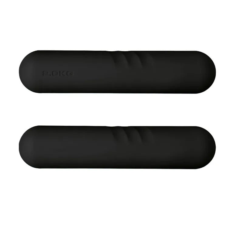 A silicone-edged hand-drawn dumbbell stick in various colours and weights for fitness training.