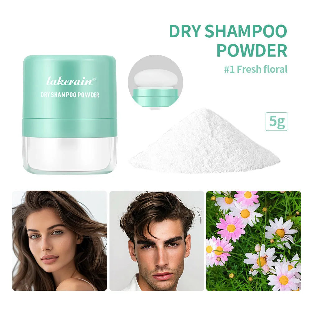 5g hair dry cleaning booster powder sachet with sponge headband mirror accessory
