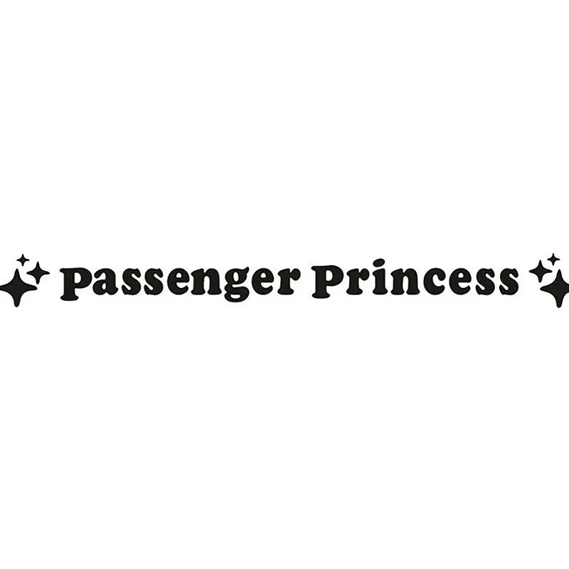 Passenger Princess rearview mirror decorative sticker in reflective colours on car side mirror