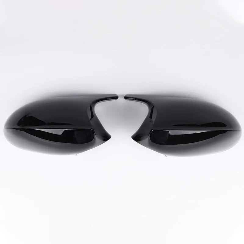 Pair of black ABS plastic rearview mirror housings for BMW 3 Series E90