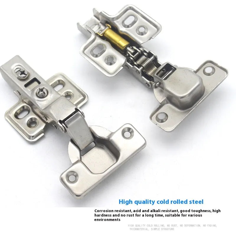 761 hydraulic damping cabinet hinge with nickel plating finish, cold rolled steel construction