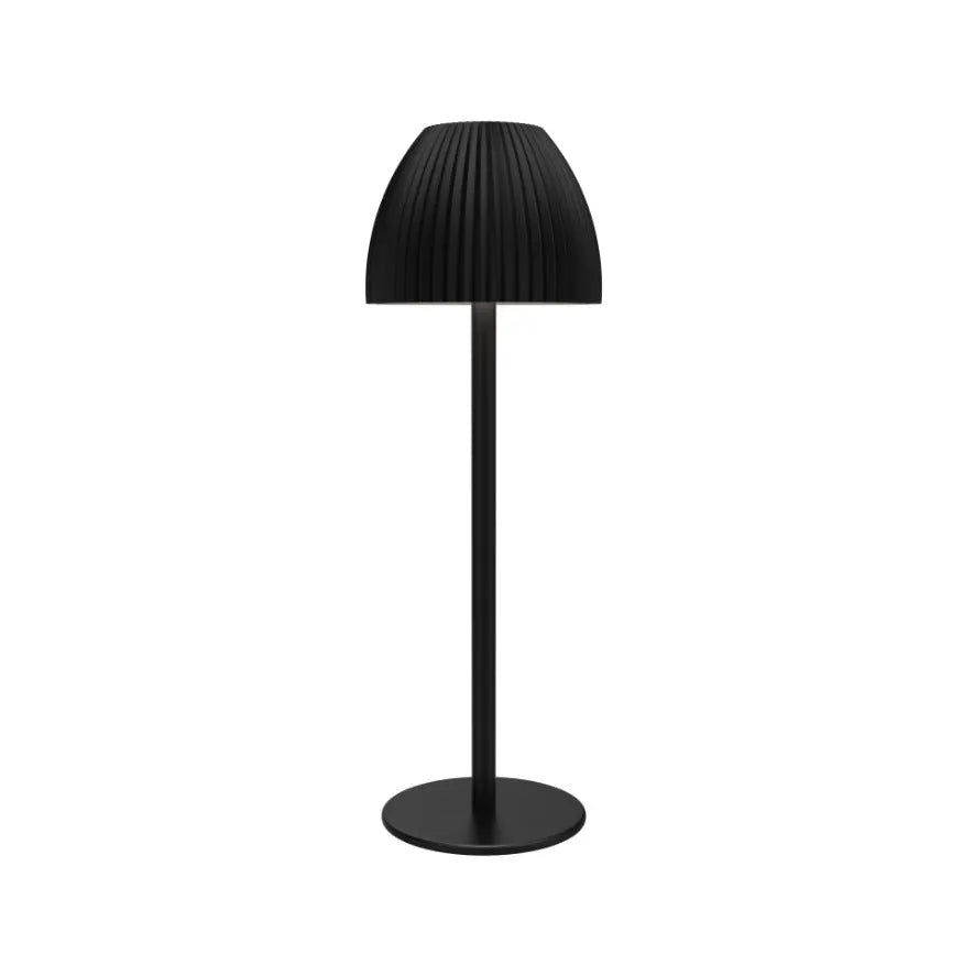 Ins pattern dimming small night lamp with thin round bottom in black or white options