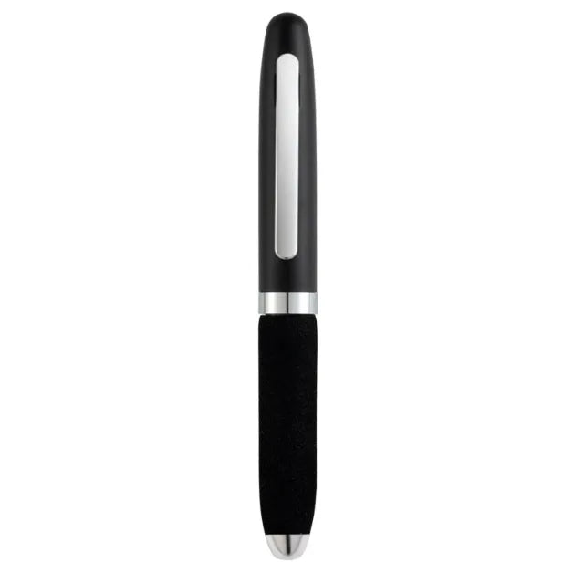 EVA metal cap mini ballpoint pen showing compact size and metal construction