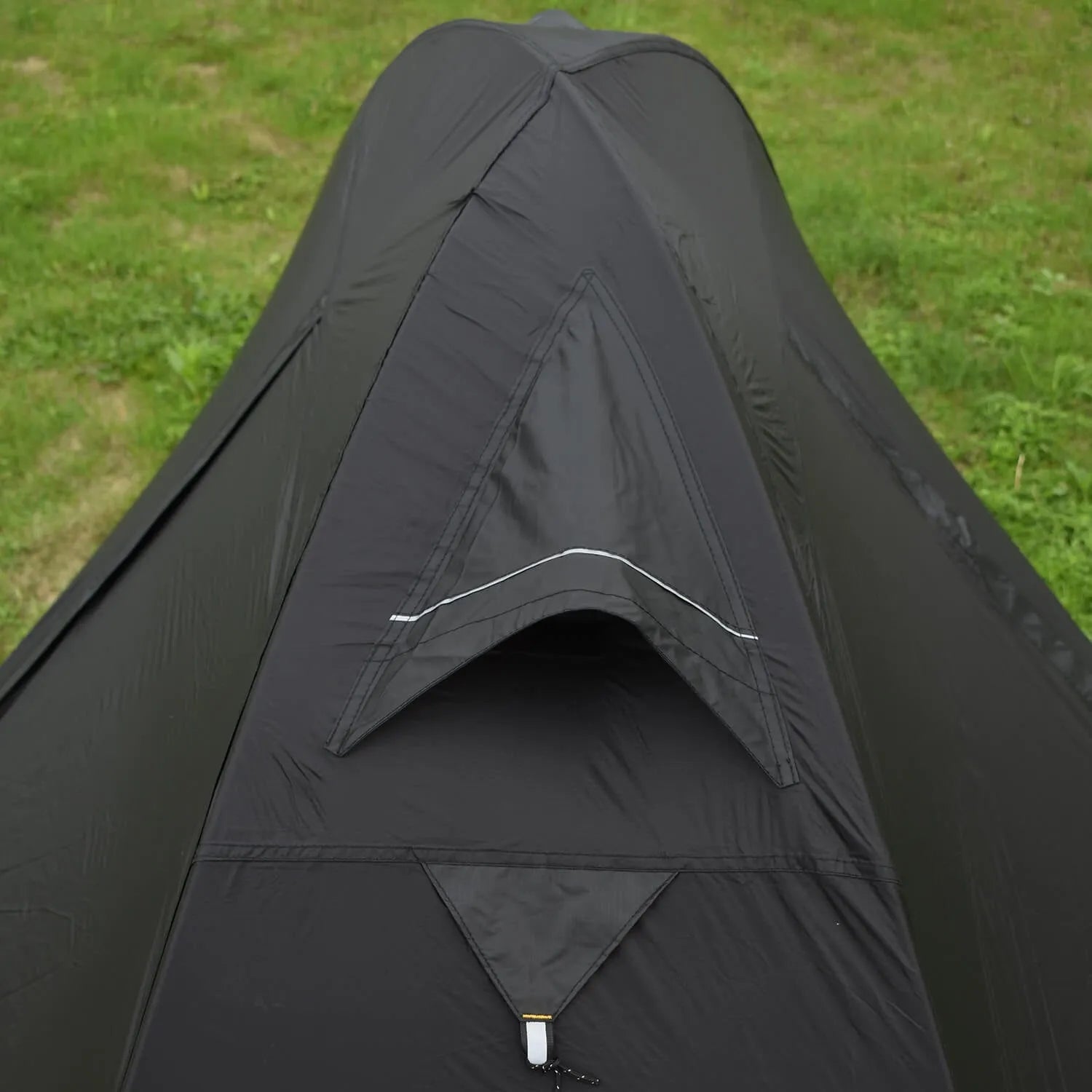 Lightweight single-person hiking tent with aluminium poles in red colour option showing double-layer construction