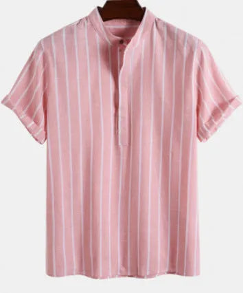 Men's loose fit polo shirt with printed letter design and big short sleeves in cotton blend fabric