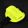 Reflective running arm bag with 7 inch capacity shown in three colour options