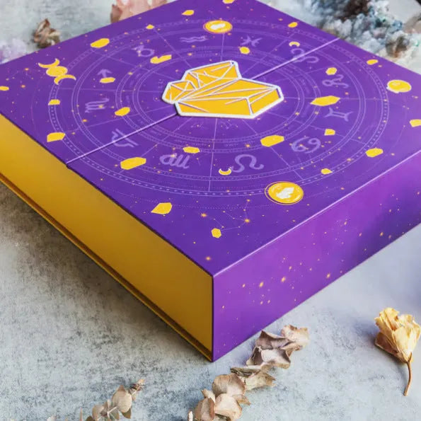 Crystal Halloween countdown gift box measuring 33.5cm by 30.5cm by 5cm