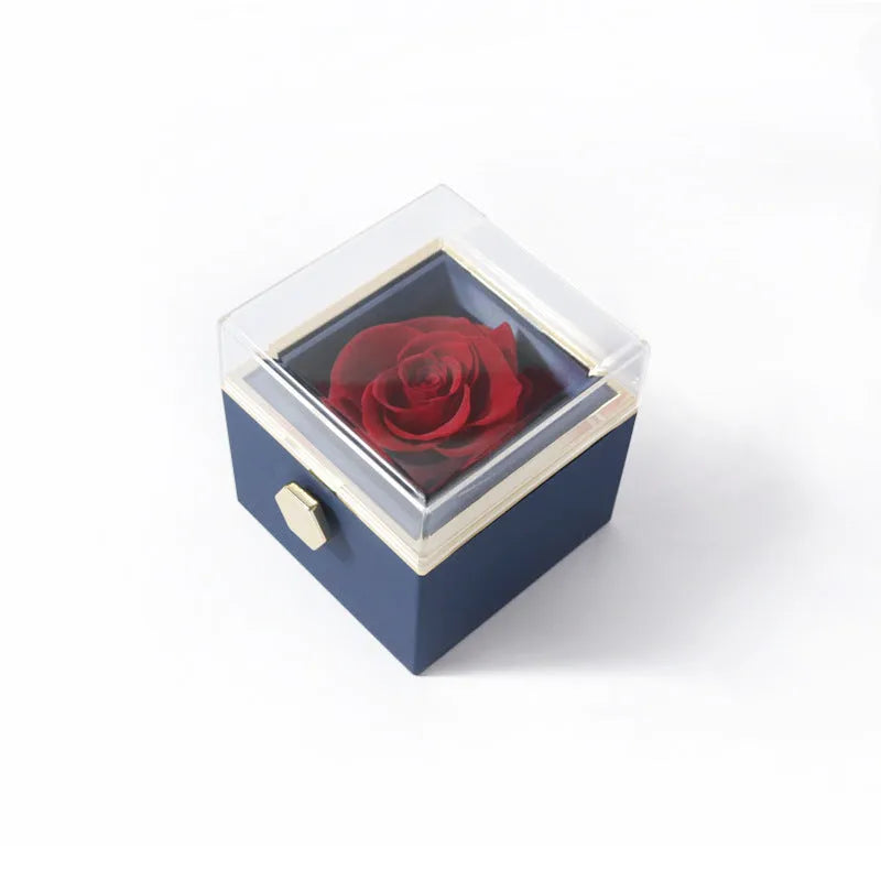 Acrylic ring box in transparent plastic with handbag for Valentine's proposal multiple colour options