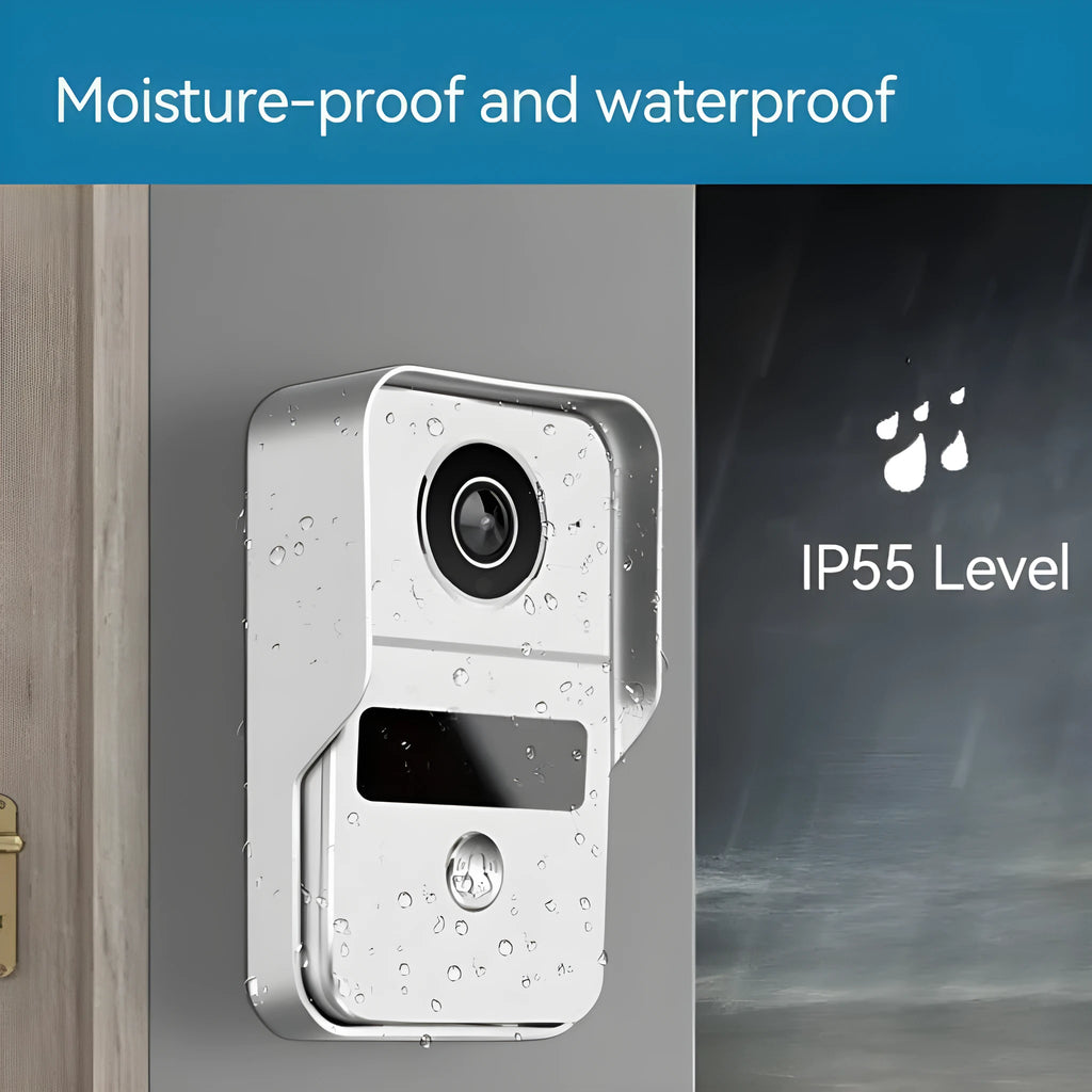 10-inch video intercom doorbell system with outdoor camera and indoor display unit