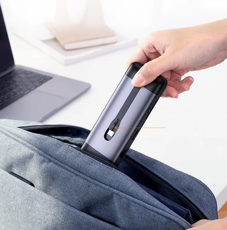 USB-C docking station with HDMI, USB 3.0 ports, and short 0.09m cable for laptop connectivity expansion