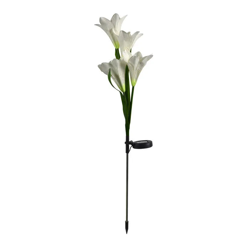 Solar lily festive lantern outdoor decorative light in flower shape