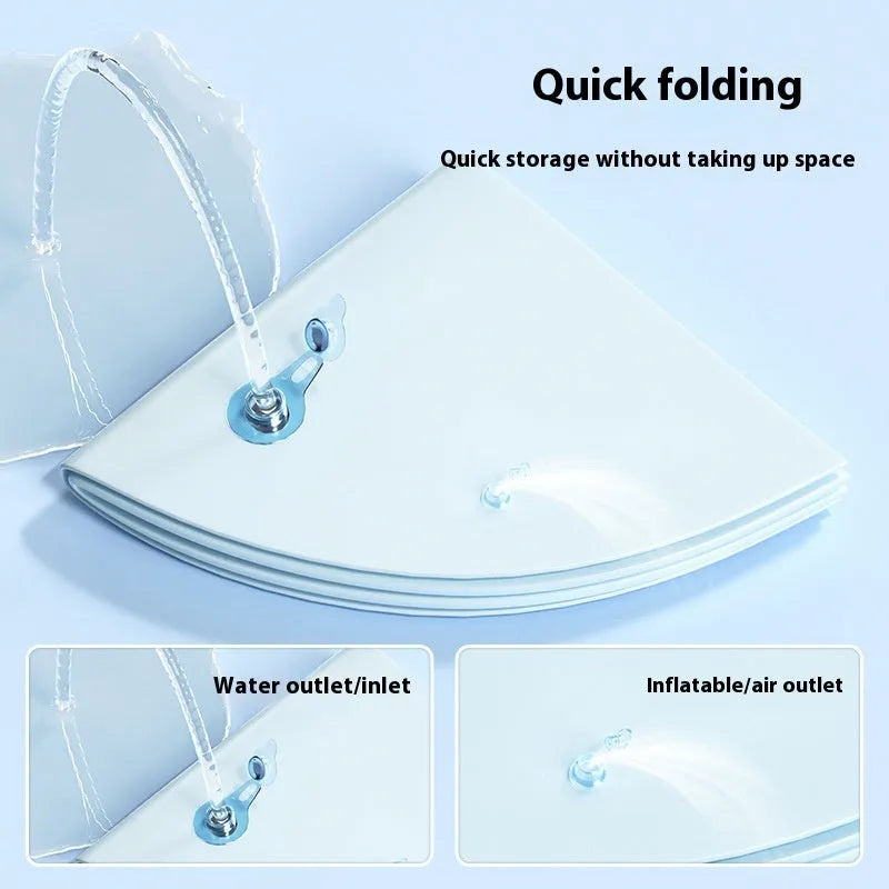 PVC inflatable water cooling cushion for cats in dolphin or shark design