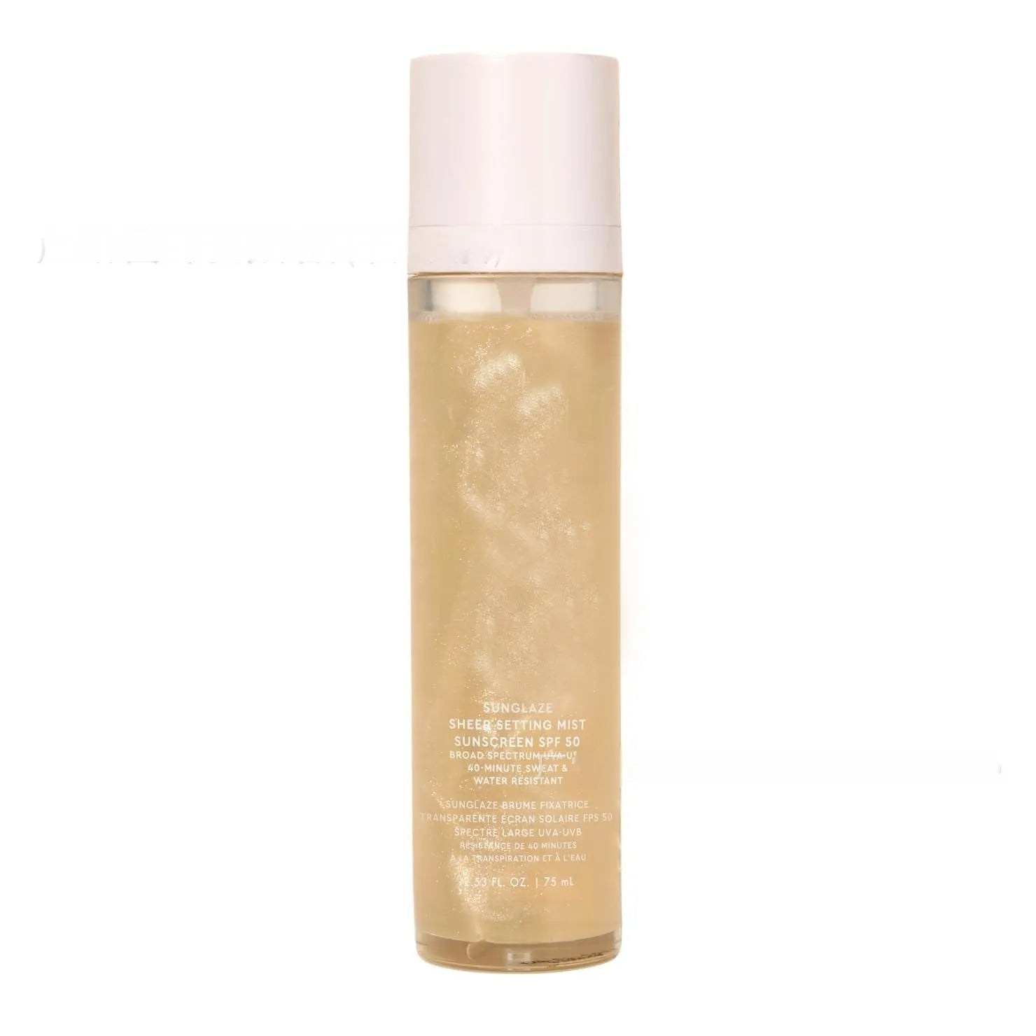75ml makeup protective moisturising spray bottle with light texture formula