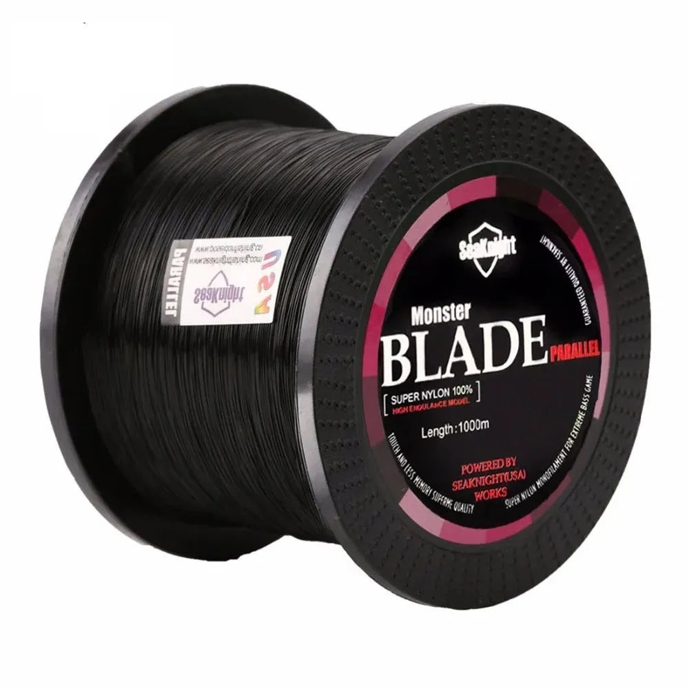 Seaknight 1000 M spool of nylon monofilament fishing line in selected colour and diameter.