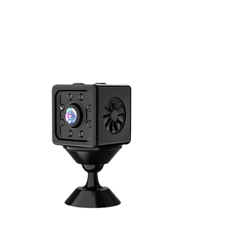 Black K13 network sports camera with 26mm cubic design shown with mounting bracket