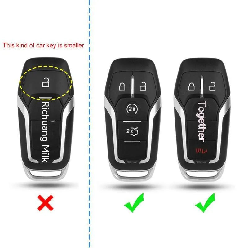 Plastic protective shell for a car key remote, shown in two colour variations