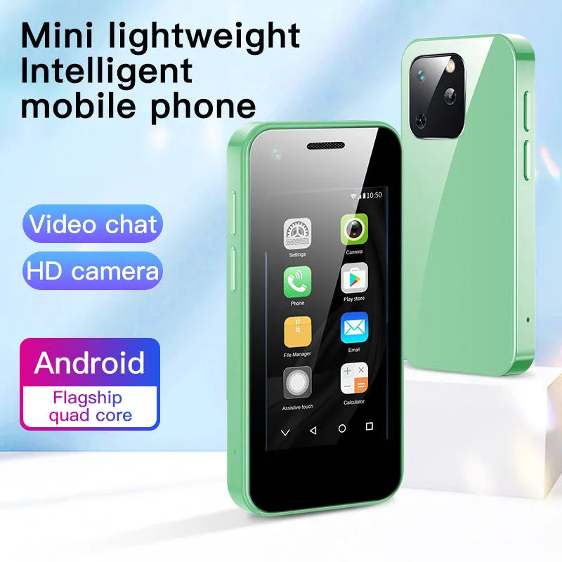 Ultra-small Android mini phone with 2.5 inch screen in Phantom Night Black colour