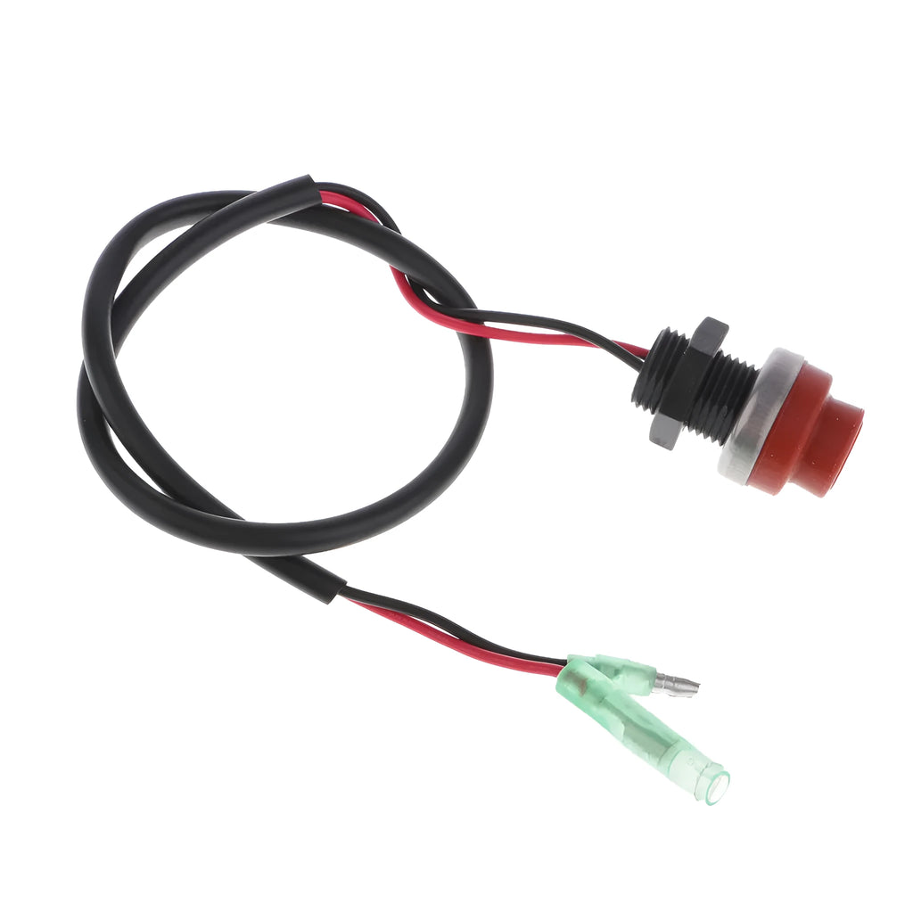 YAMAHA marine engine safety stop switch with attached 1-metre lanyard in plastic housing
